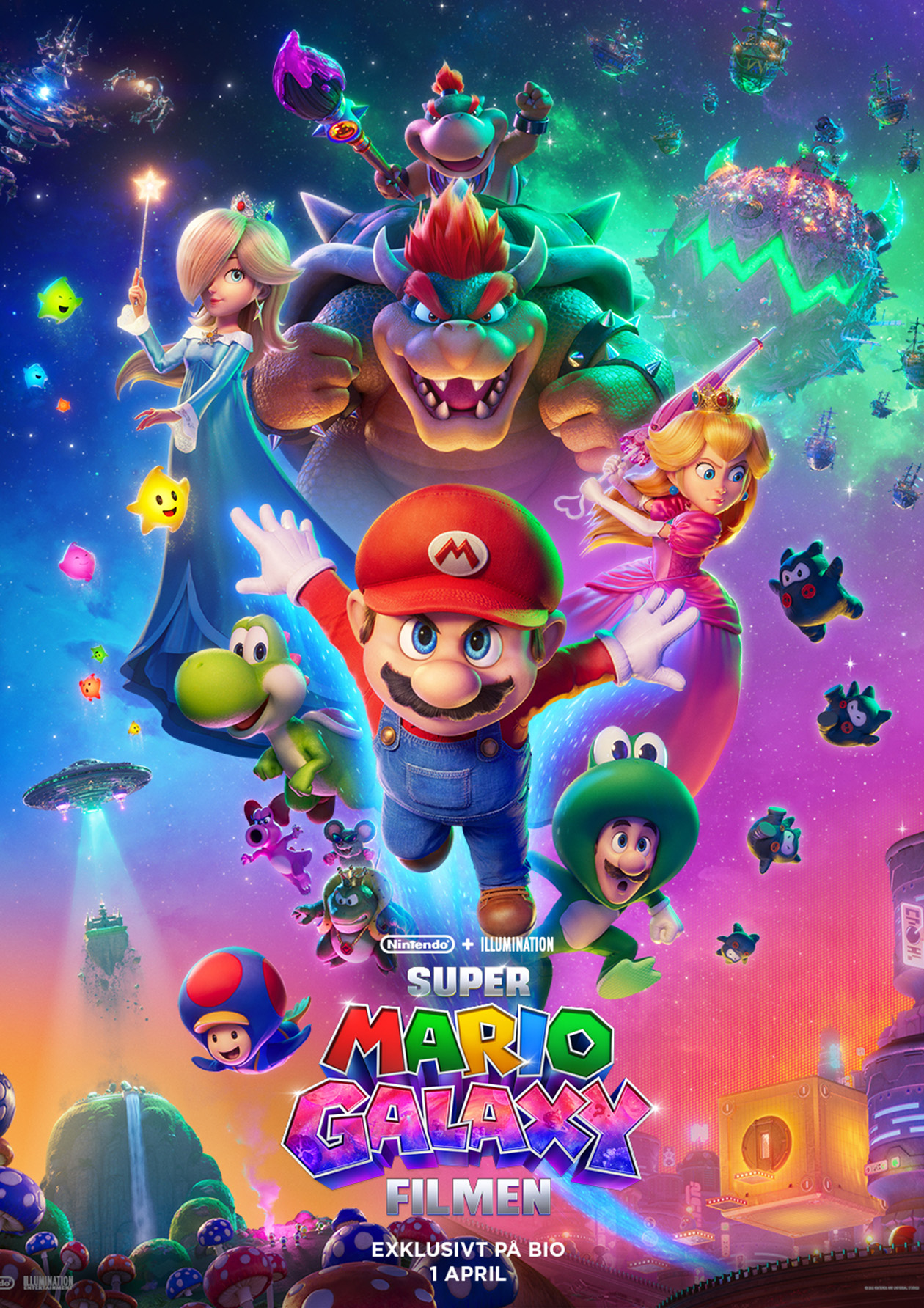 Affisch: Super Mario Galaxy Filmen Sv.tal
